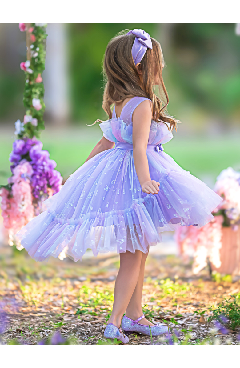 Mia Belle Girls Pirouetting Cute Tulle Tutu Dress, Alternate, color, Purple