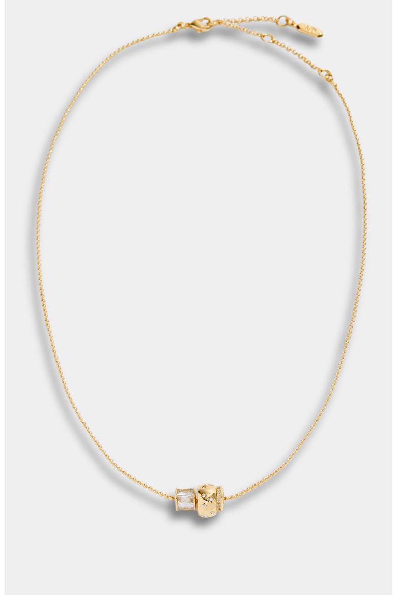 Delicate Rondelle Necklace, Alternate, color, Gold