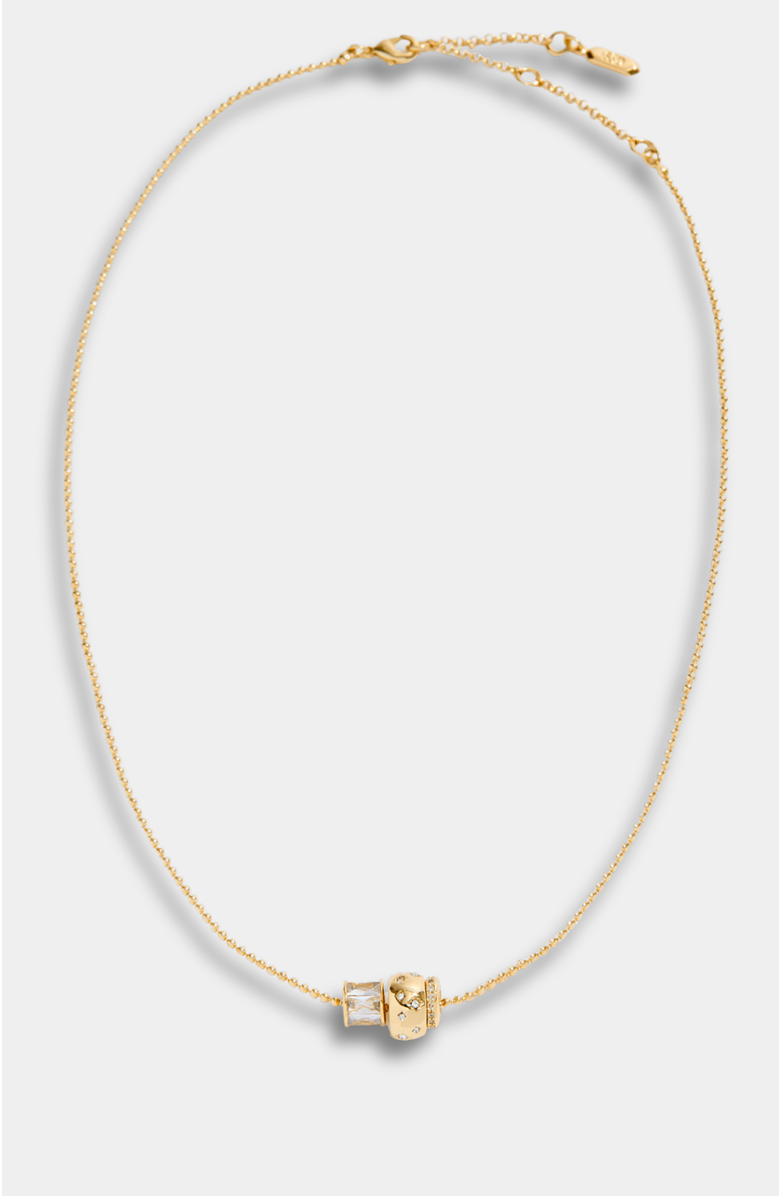 Stella & Dot Delicate Rondelle Necklace, Alternate, color, Gold