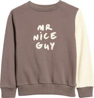 TINY TRIBE Kids' Nice Guy Colorblock Sweatshirt