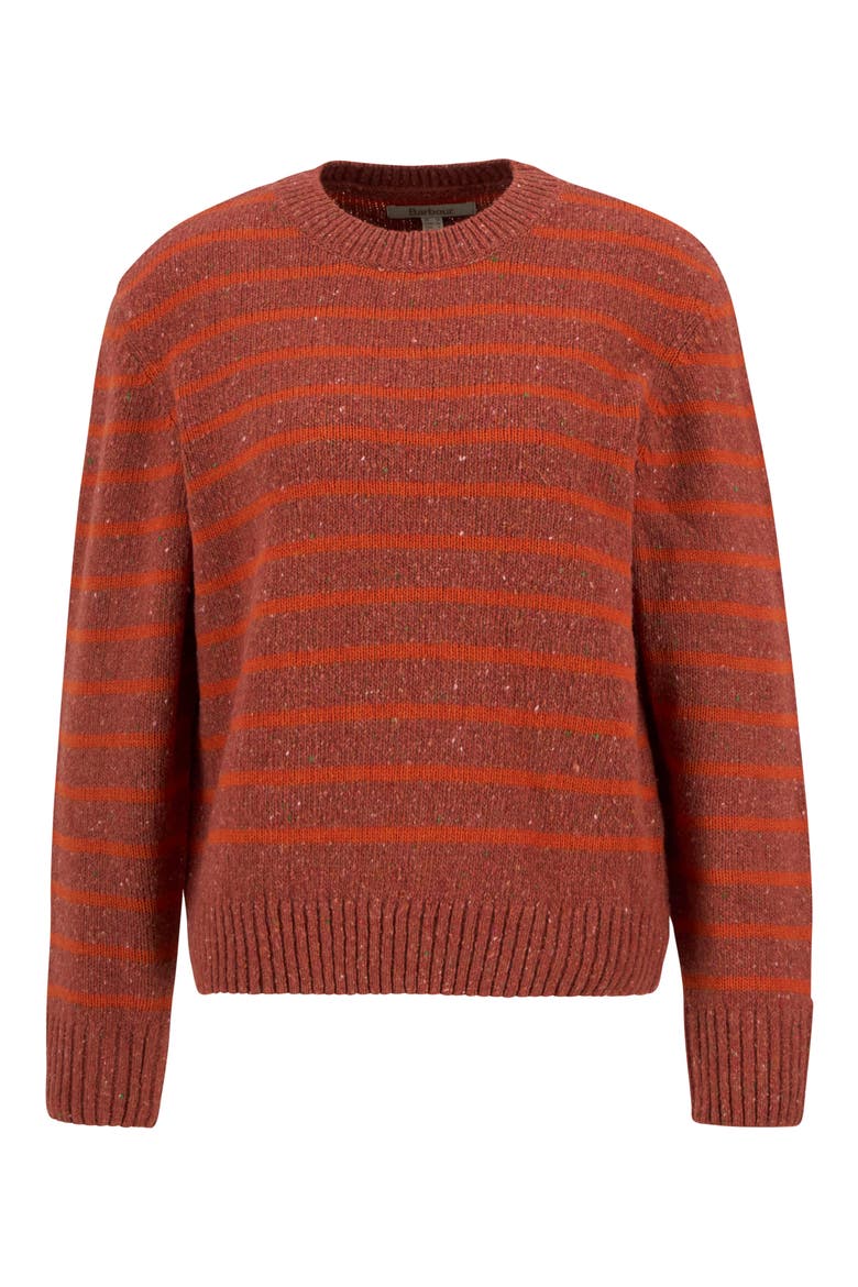 Claydon Stripe Sweater, Alternate, color, BURNT ORANGE STRIPE