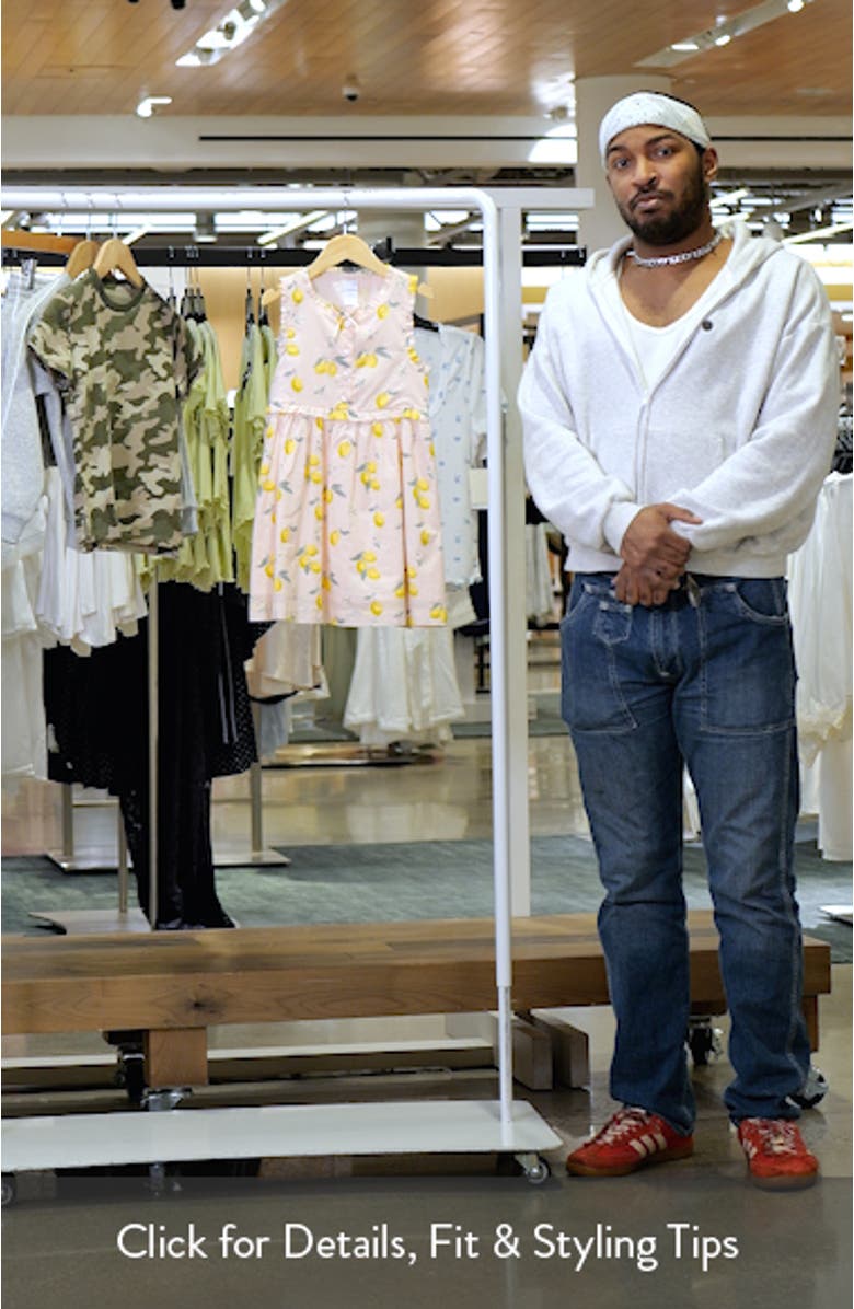 Kids' Button Front Cotton Dress, sales video thumbnail