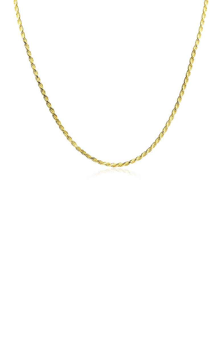 BLING JEWELRY Lasso Up Rope Chain Necklace, Main, color, Gold
