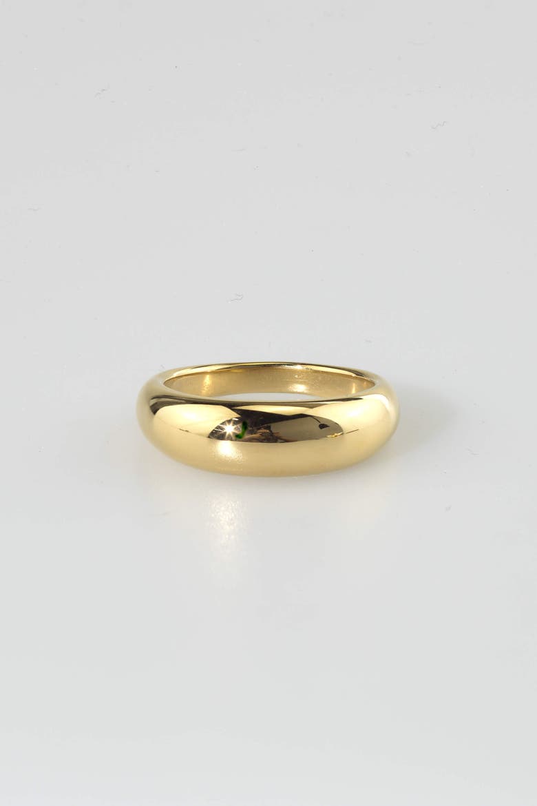 Thin Dome Ring, Main, color, Gold
