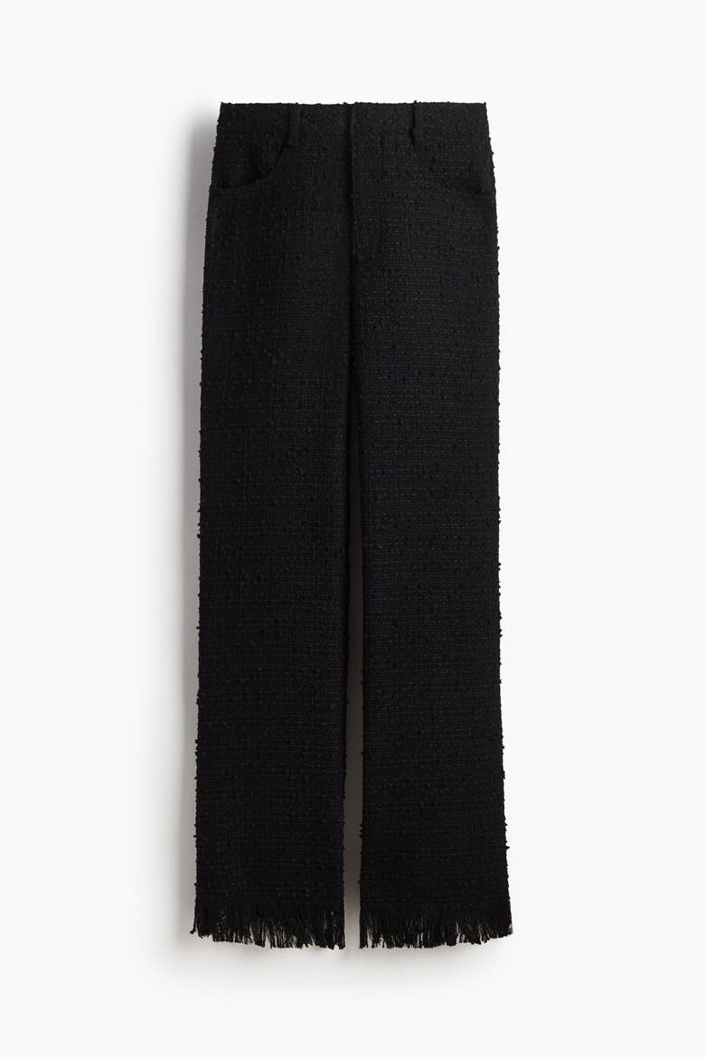 Textured Trousers, Alternate, color, Black