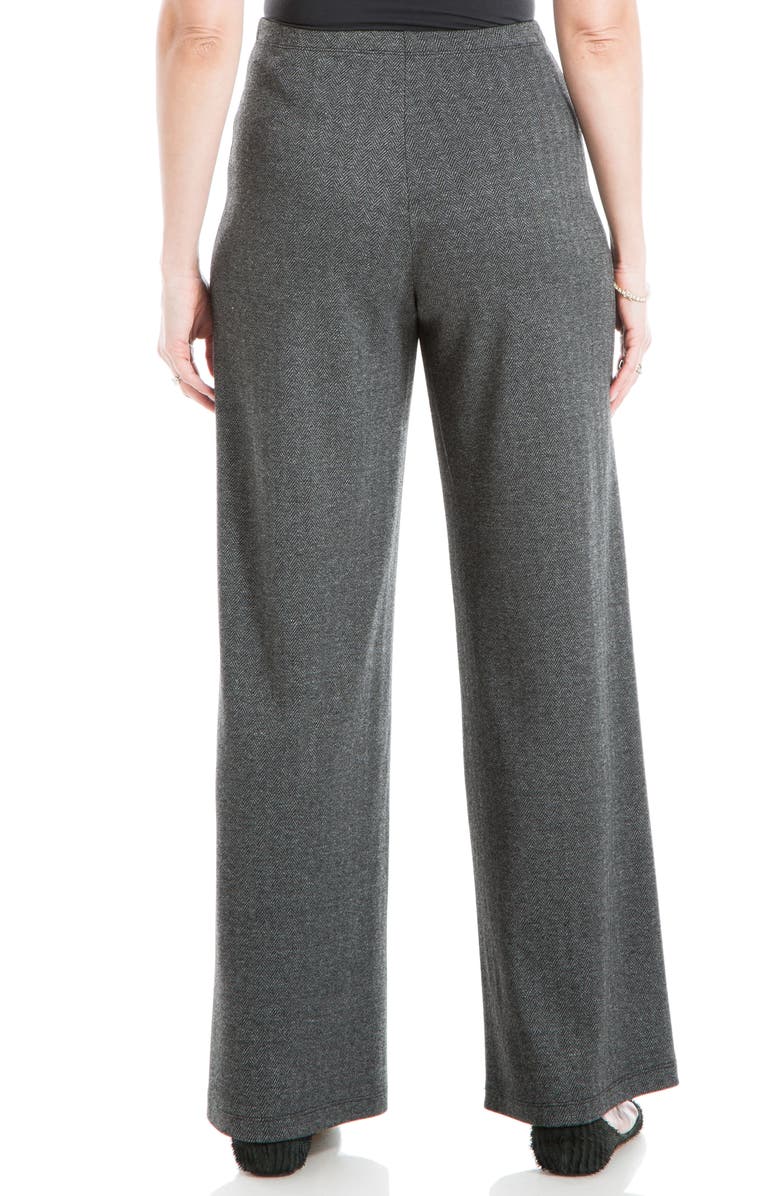 MAX STUDIO Herringbone Wide Leg Pants, Alternate, color, 