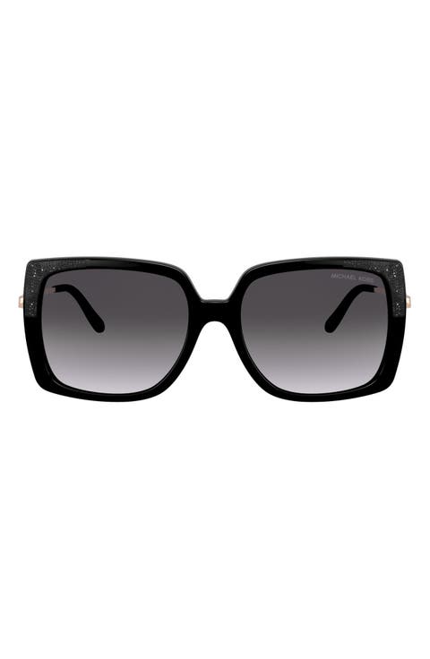 56mm Gradient Square Sunglasses