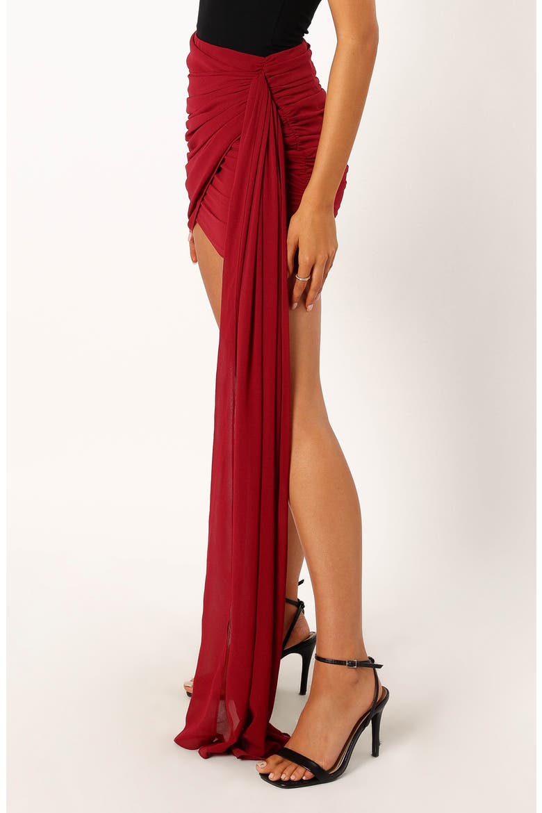 Night Lover Miniskirt, Alternate, color, MERLOT