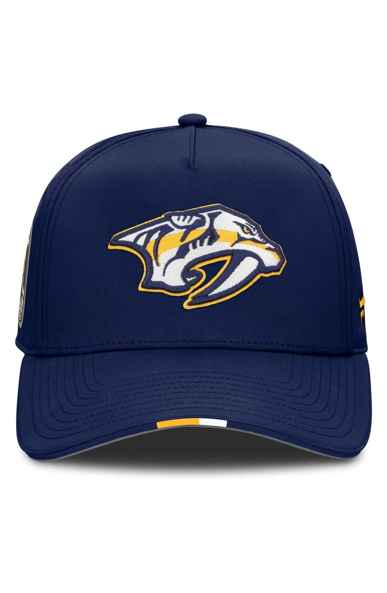FANATICS Men's Fanatics Navy Nashville Predators 2025 NHL Draft Authentic Pro On-Stage Podium A-Frame Adjustable Hat, Alternate, color, Navy