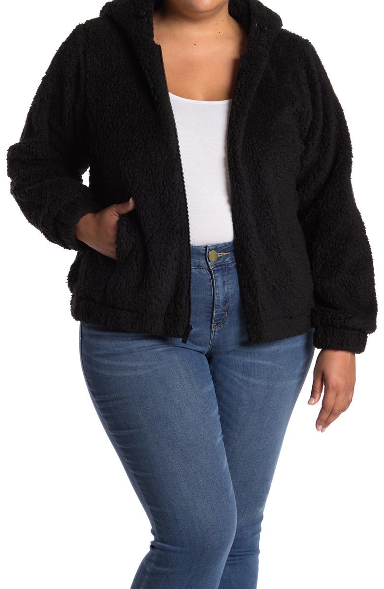 Marc New York Performance Zip Front Faux Shearling Jacket, Main, color,