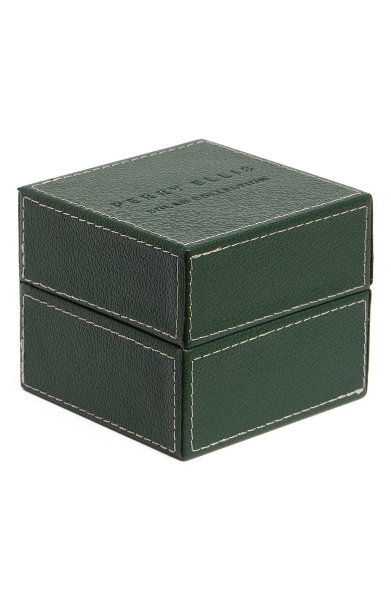 Perry Ellis Solar 3-Hand Quartz Faux Leather Strap Watch, 44mm, Alternate, color, Stainless