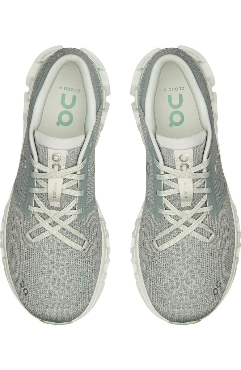 On Cloud X 4 Training Shoe, Alternate, color, Tin/ Iceberg