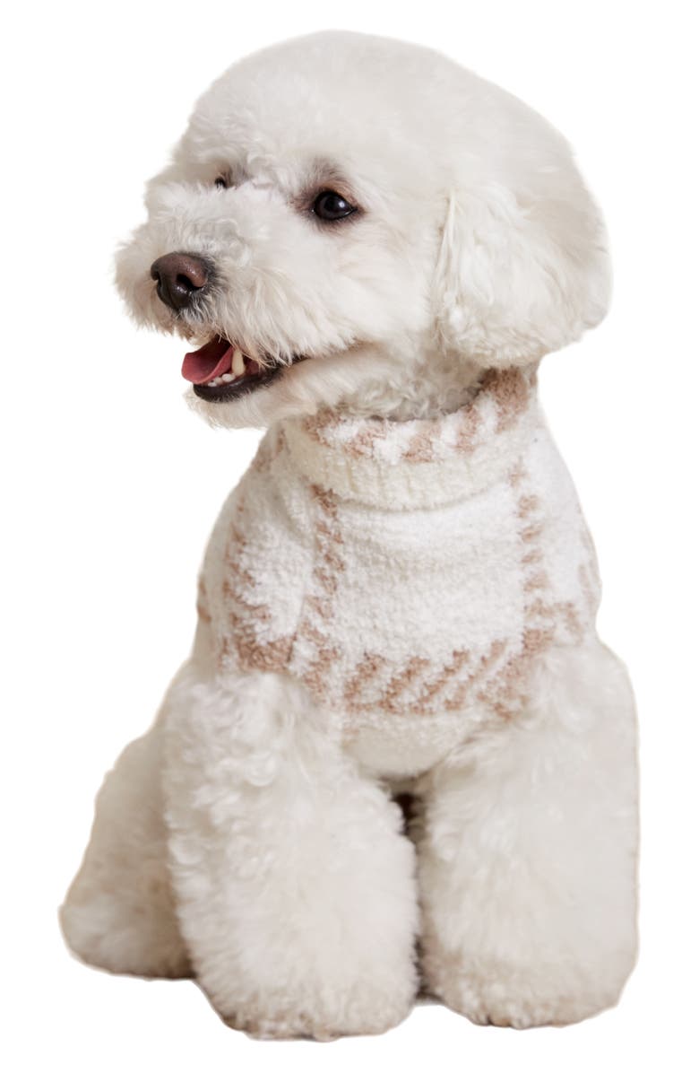 Barefoot Dreams<sup>®</sup> CozyChic<sup>®</sup> Plaid Pet Sweater, Alternate, color, 