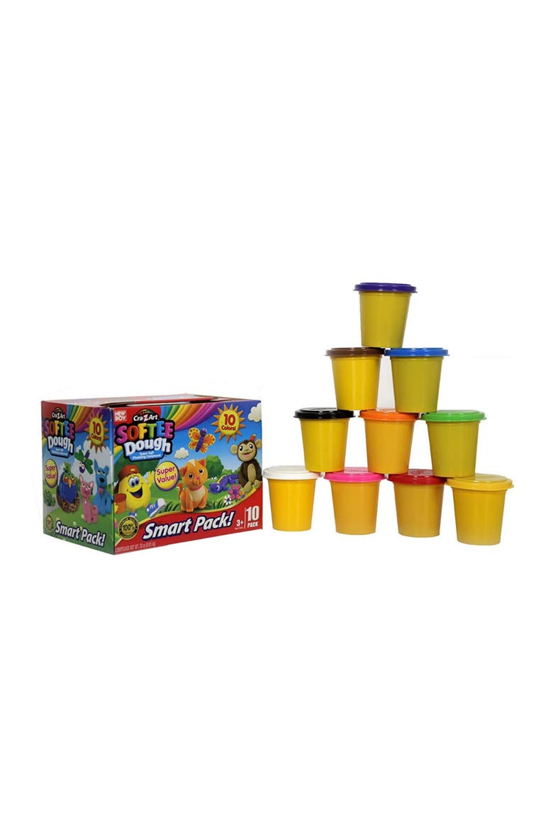 Softee Dough Smart Pack In Assorted Colors, 10 Cans, Alternate, color, Multicolored