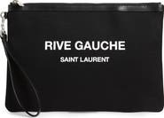 Saint Laurent Rive Gauche Canvas Pouch