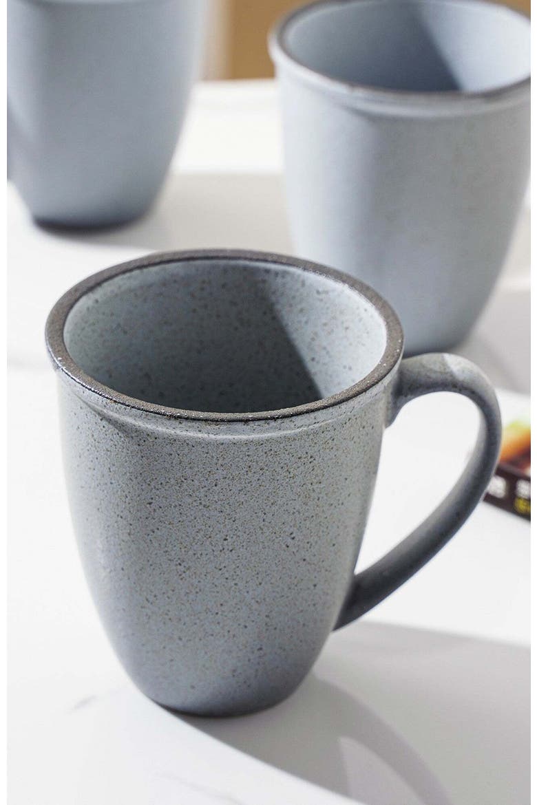 Tina Stoneware 4-Piece Mug Set, Alternate, color, Blue and Gray
