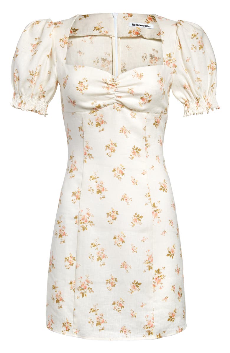 Reformation Gina Linen Minidress, Alternate, color, 