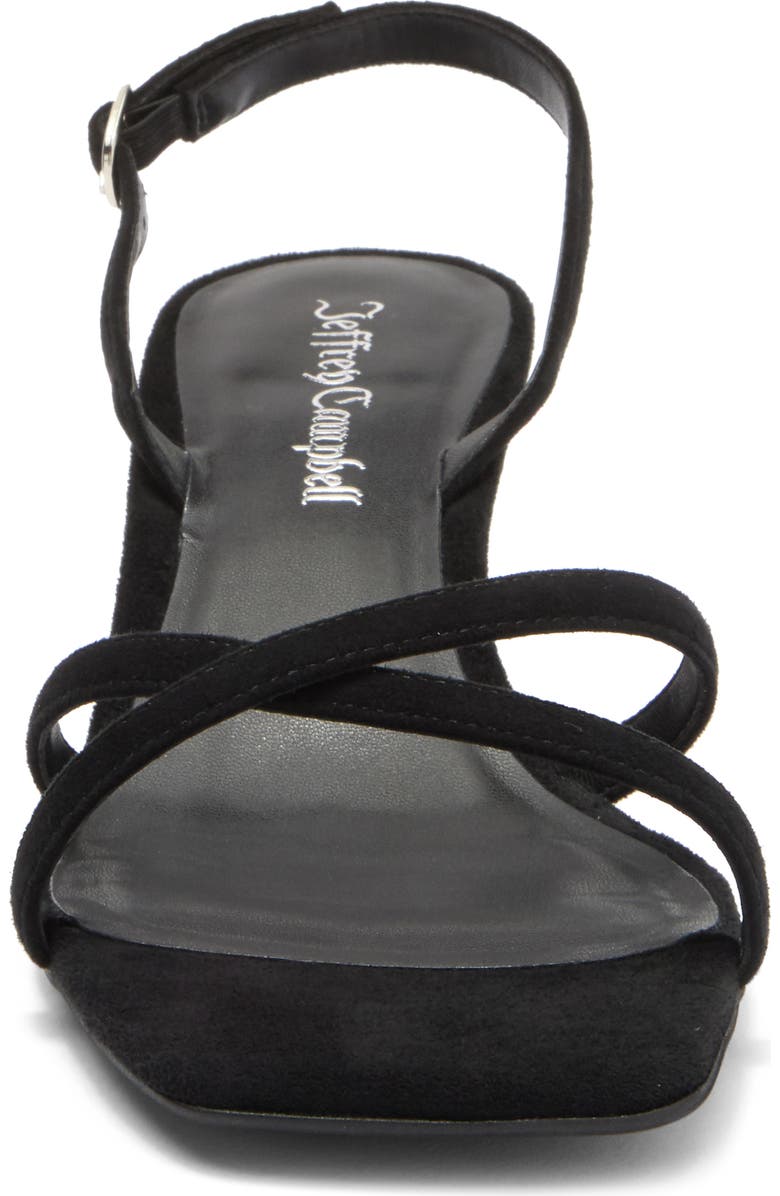 Jeffrey Campbell Chrissy Slingback Sandal, Alternate, color, Black Suede