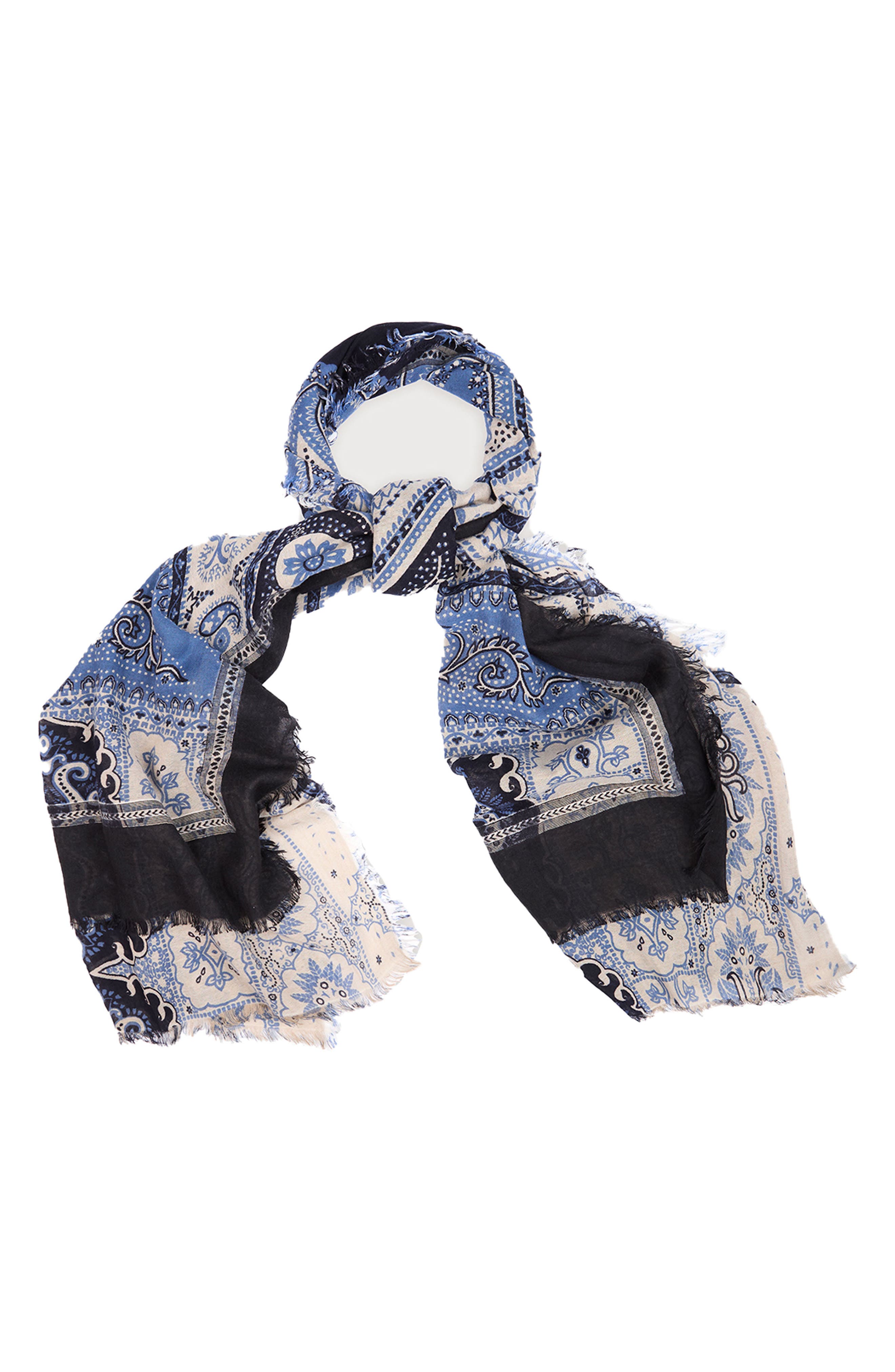 SAACHI Paisley Mix Print Scarf