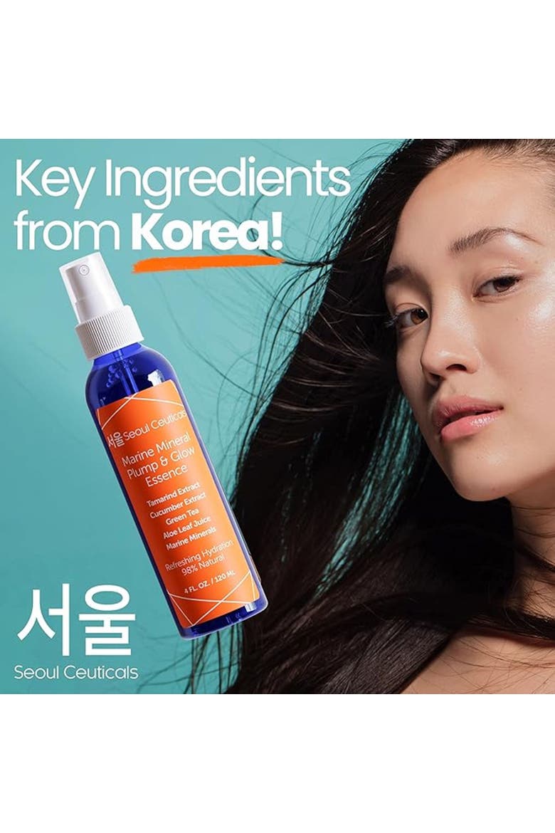 Korean Skincare Marine Mineral Pump & Glow Essence, Alternate, color, Clear