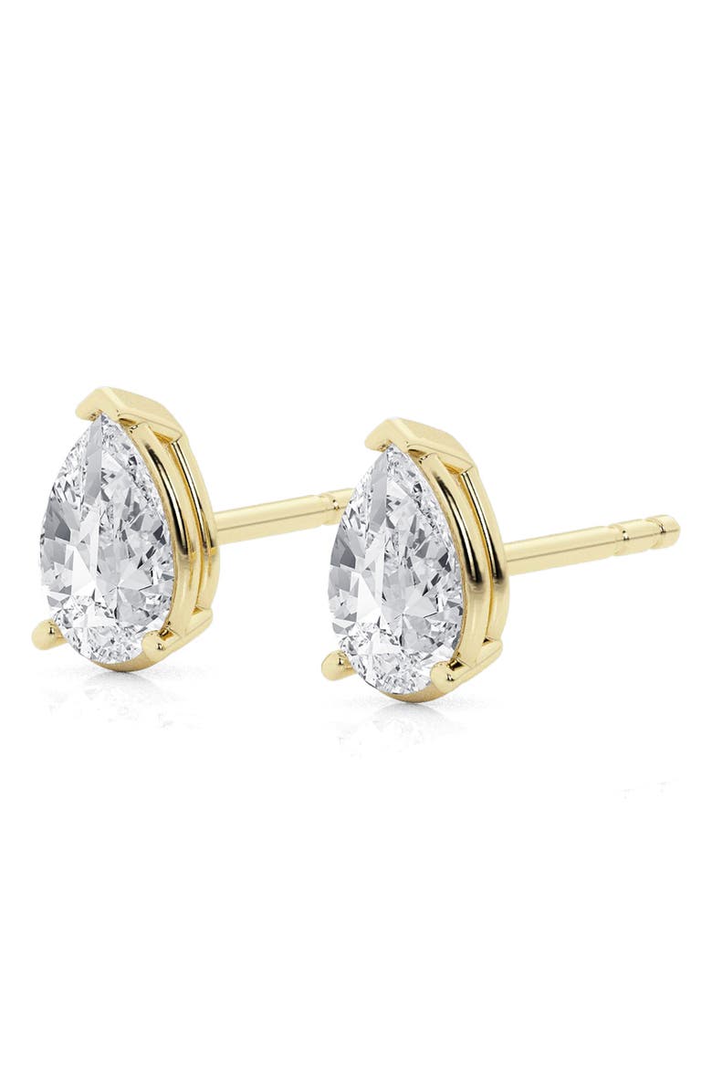 Badgley Mischka Collection 14K Gold Pear Cut Lab-Created Diamond Stud Earrings - 0.5ct, Main, color, 0.5 Ctw Yellow Gold