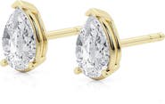 Badgley Mischka Collection 14K Gold Pear Cut Lab-Created Diamond Stud Earrings - 0.5ct