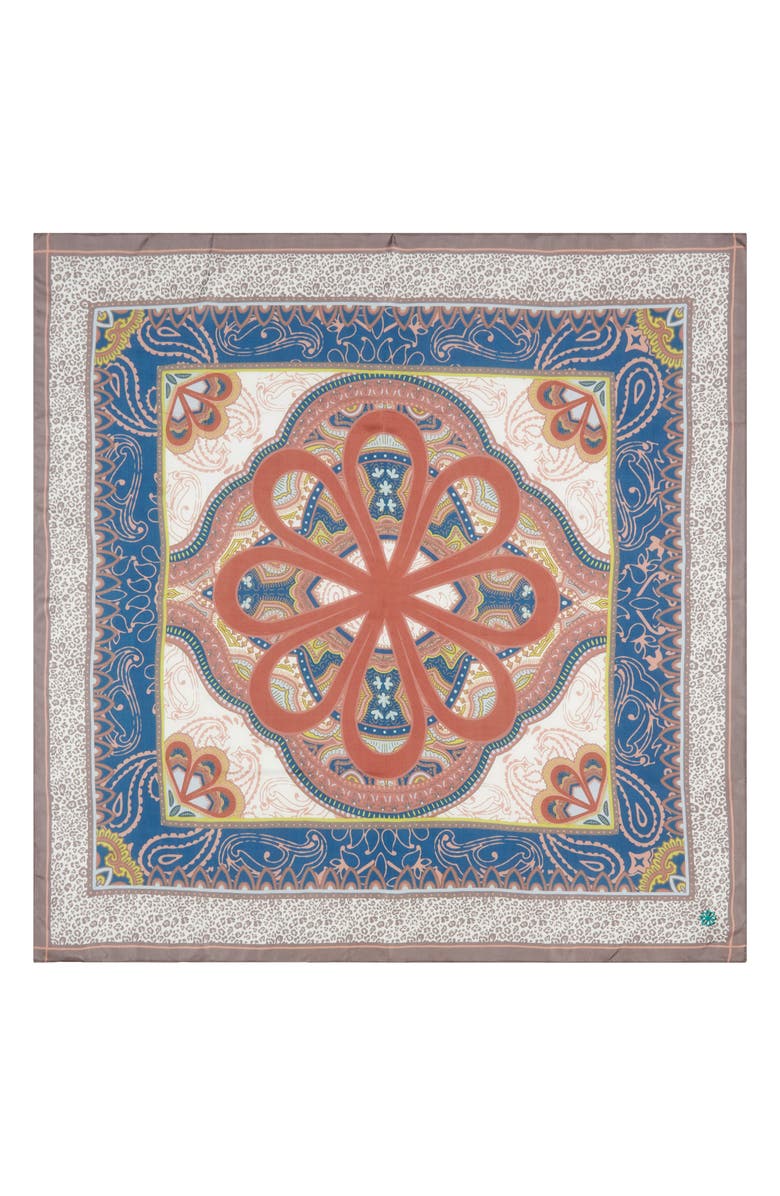 Henna & Hijabs Silk Twill Square Headscarf, Alternate, color, 