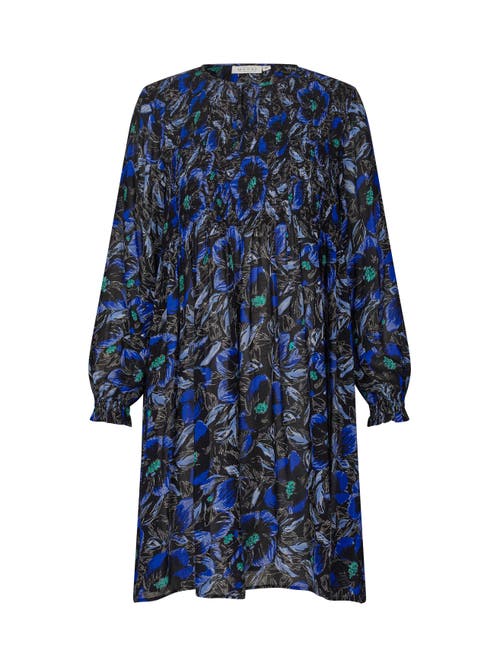 Masai Copenhagen Galamian V-neck Long Sleeve Long Tunic In Blue