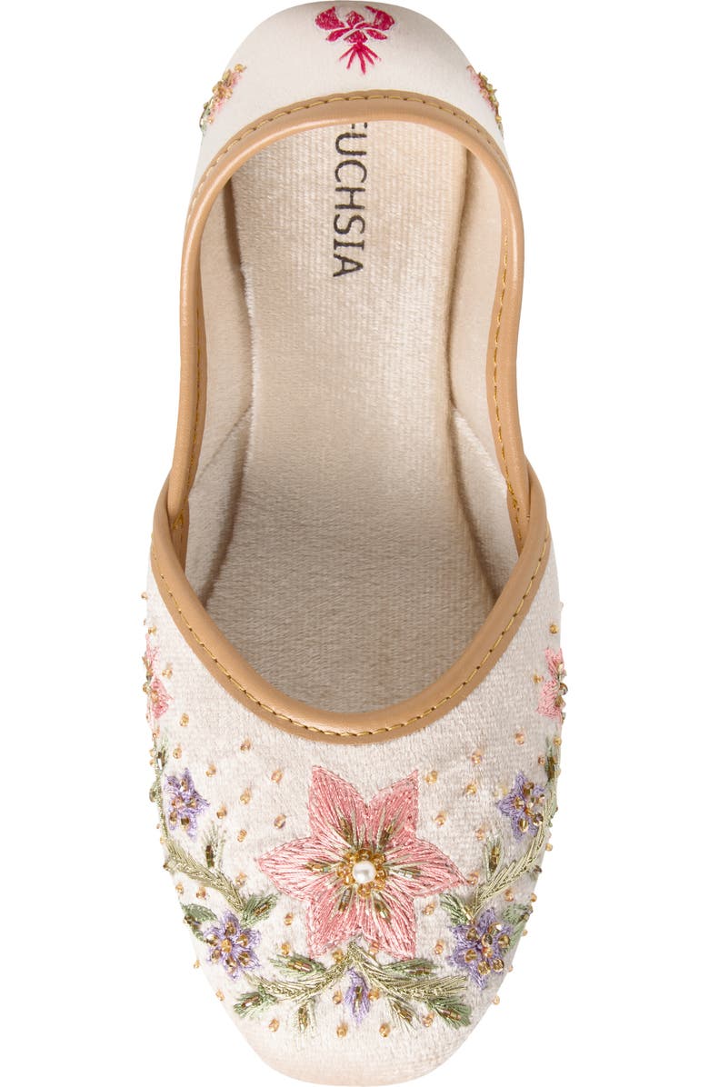 FUCHSIA Rosabelle Flat, Alternate, color, Beige