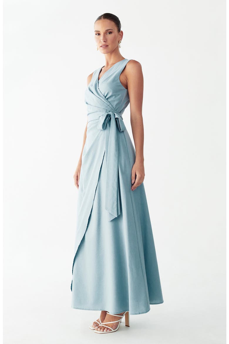 Hattie Maxi Dress, Alternate, color, Dusty Blue