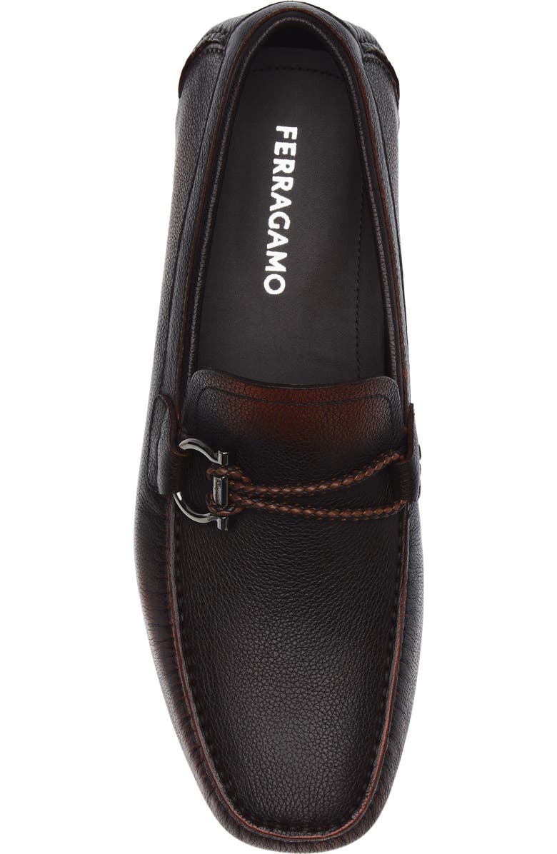 FERRAGAMO Front 4 Driving Shoe, Alternate, color, T.moro/ Citrus Marrone/ T.moro