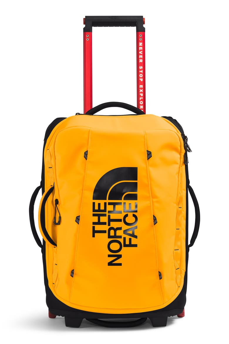 22 Inch Base Camp Rolling Thunder Carry On Suitcase, Main, color, SUMMIT GOLD/ TNF BLACK-NPF