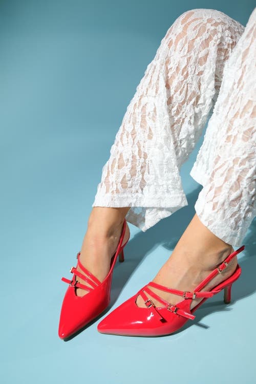 Prologue Shoes Magra Pointed-toe Slingback Stiletto