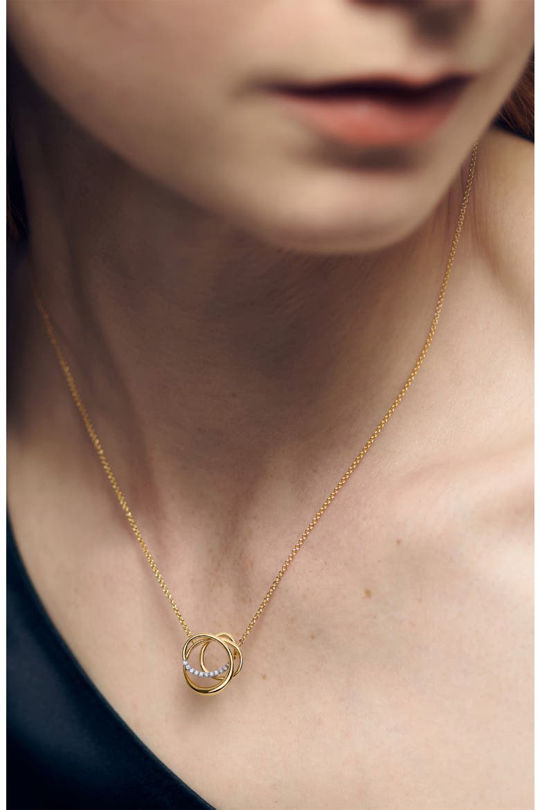 Nura Wrap Lab Grown Diamond Pendant Necklace, Alternate, color, 18K GOLD VERMEIL / DIAMOND