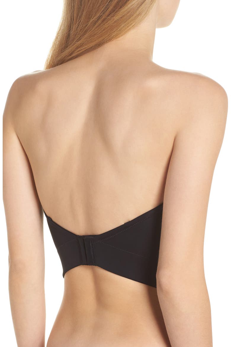 Beautifully Basic Convertible Strapless Underwire Bustier, Alternate, color, BLACK