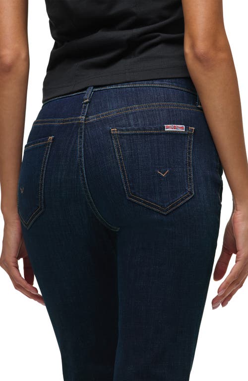 Hudson Jeans Blair High Waist Ankle Bootcut Jeans In Black
