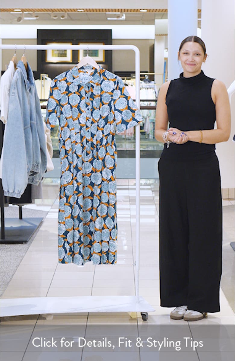 Wild Liquorice Organic Cotton Shirtdress, sales video thumbnail