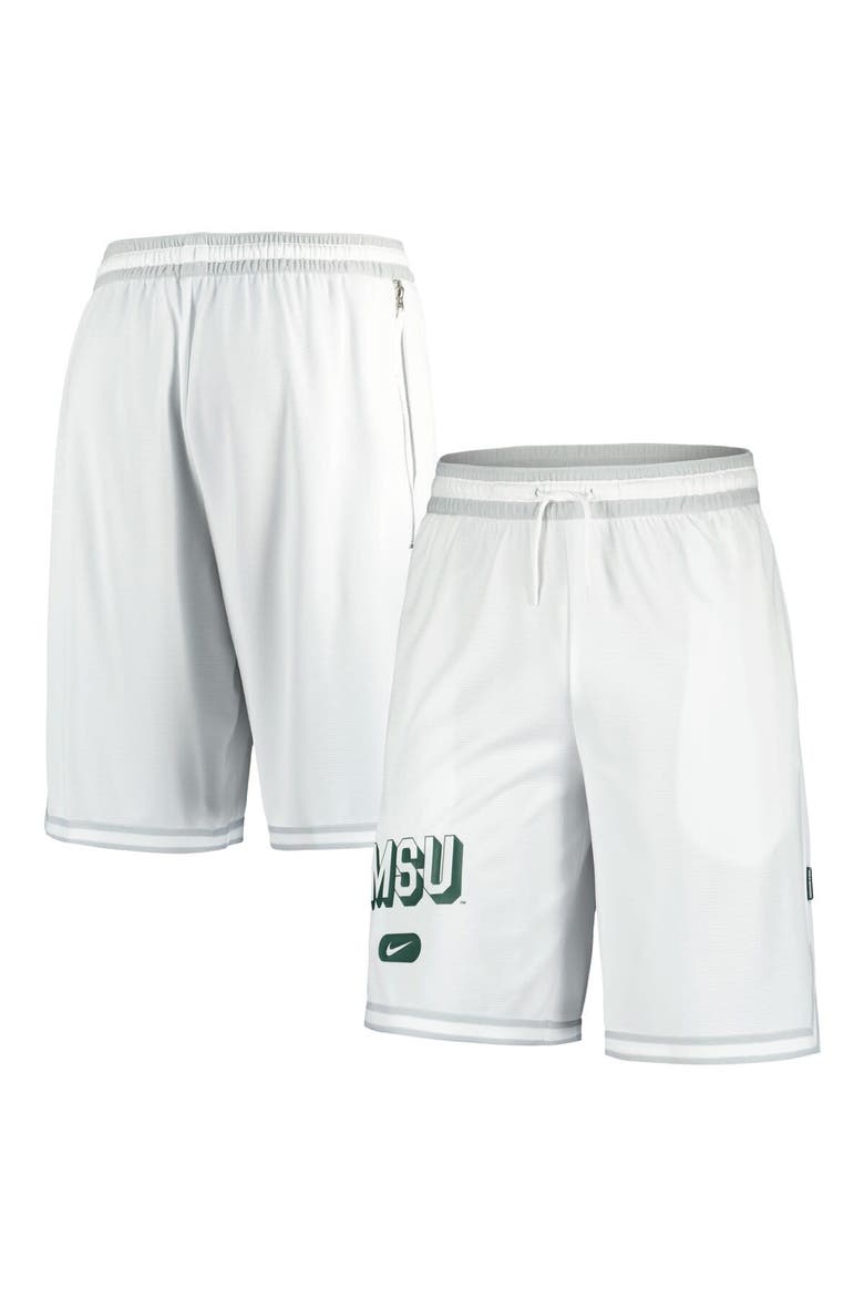 Men's Nike White Michigan State Spartans DNA 3.0 Performance Shorts, Main, color, Cream