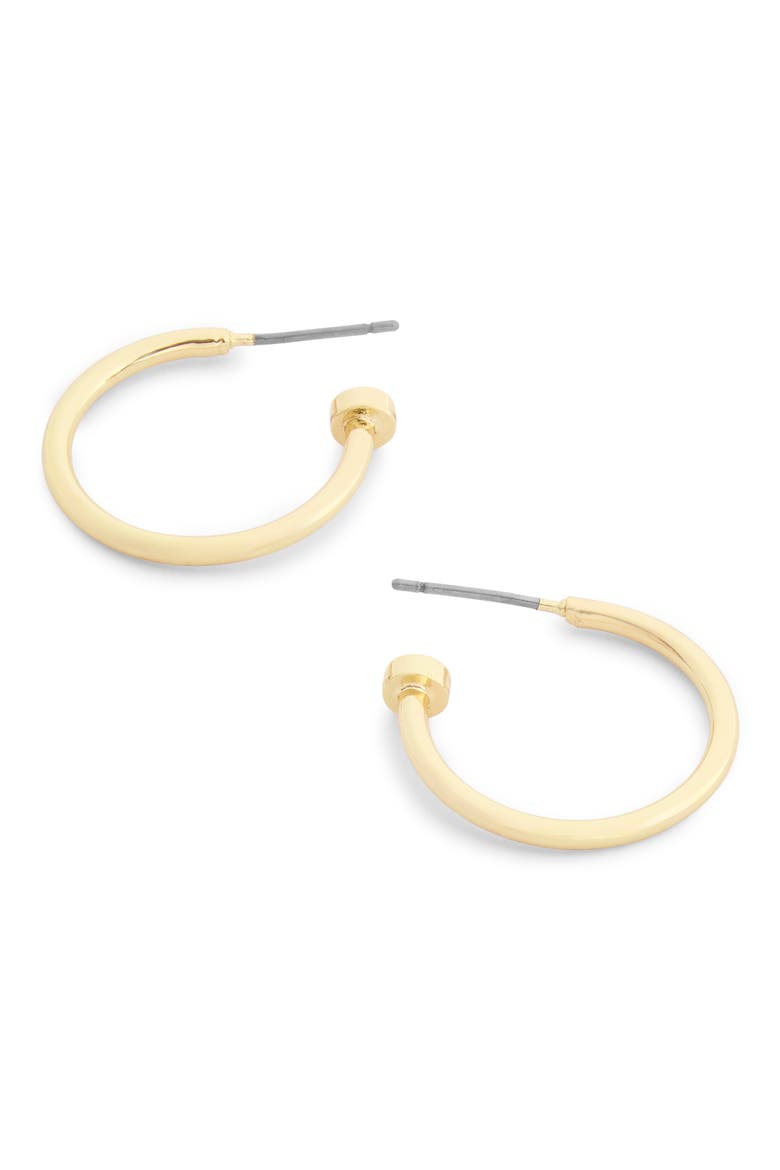 Small Core Hoop Earrings, Alternate, color, GOLD