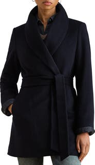 Lauren Ralph Lauren Wool Blend Wrap Coat