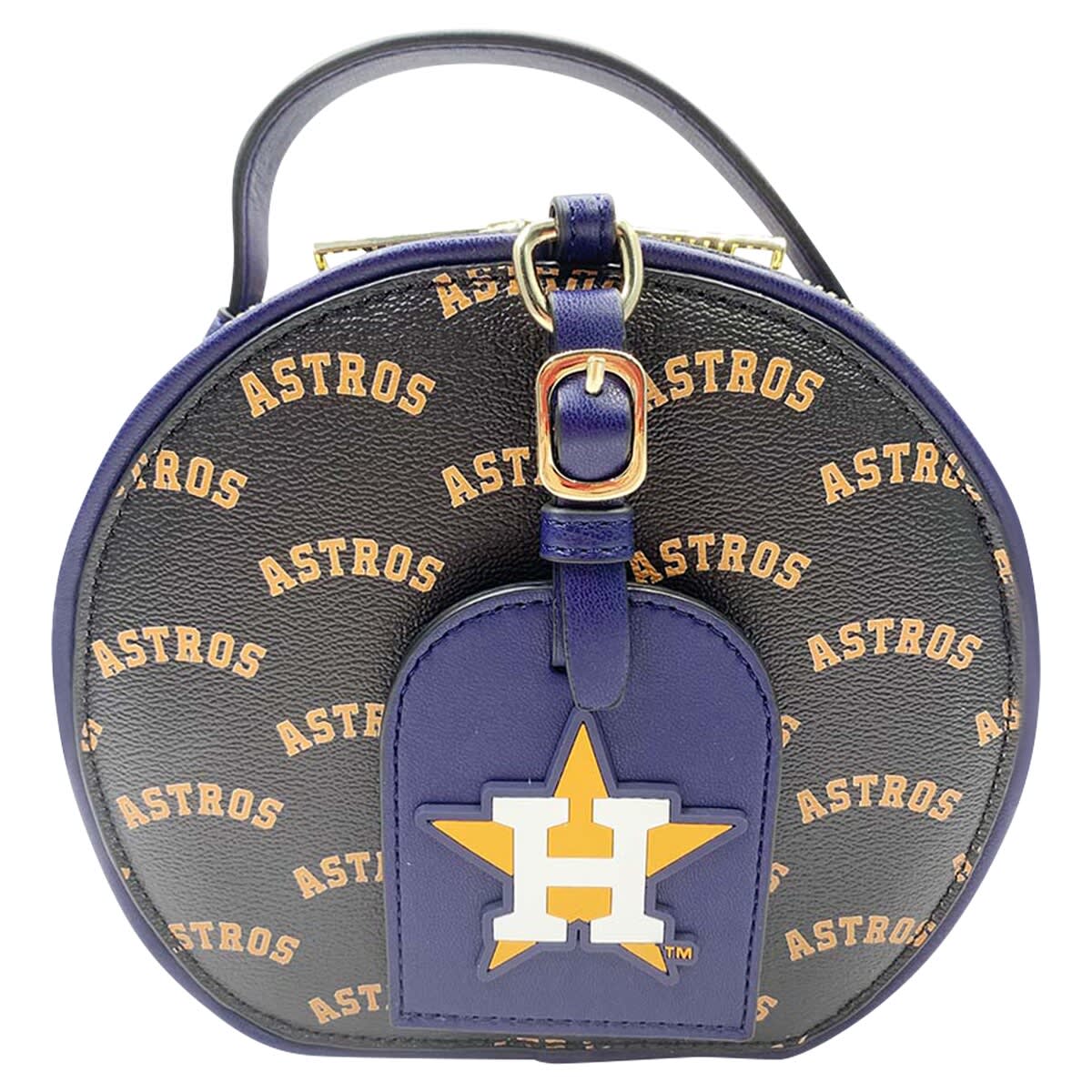 CUCE Houston Astros Repeat Logo Round Bag, Main, color, 