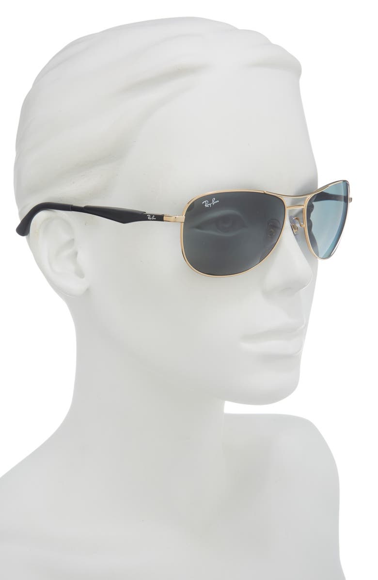 Ray-Ban 64mm Pilot Sunglasses, Alternate, color, Arista