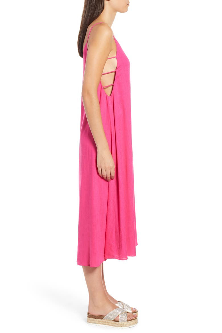 Trapeze Dress, Alternate, color, FUCHSIA