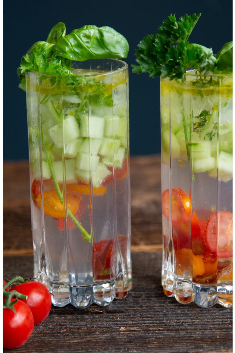 Bar Drink Highball Glass, Set of 2, Alternate, color, CLEAR