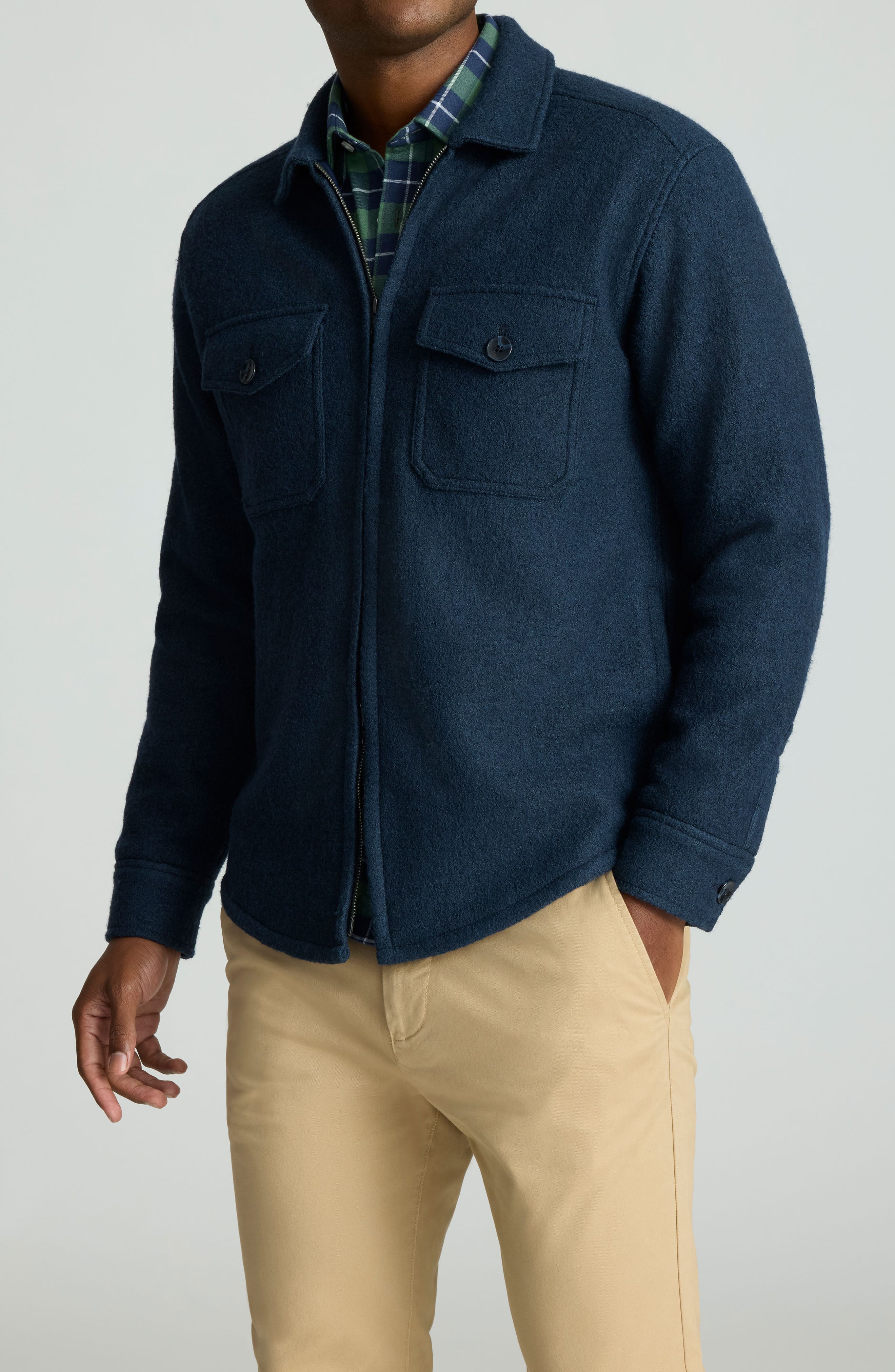 Raphael Boiled Wool Blend Jacket