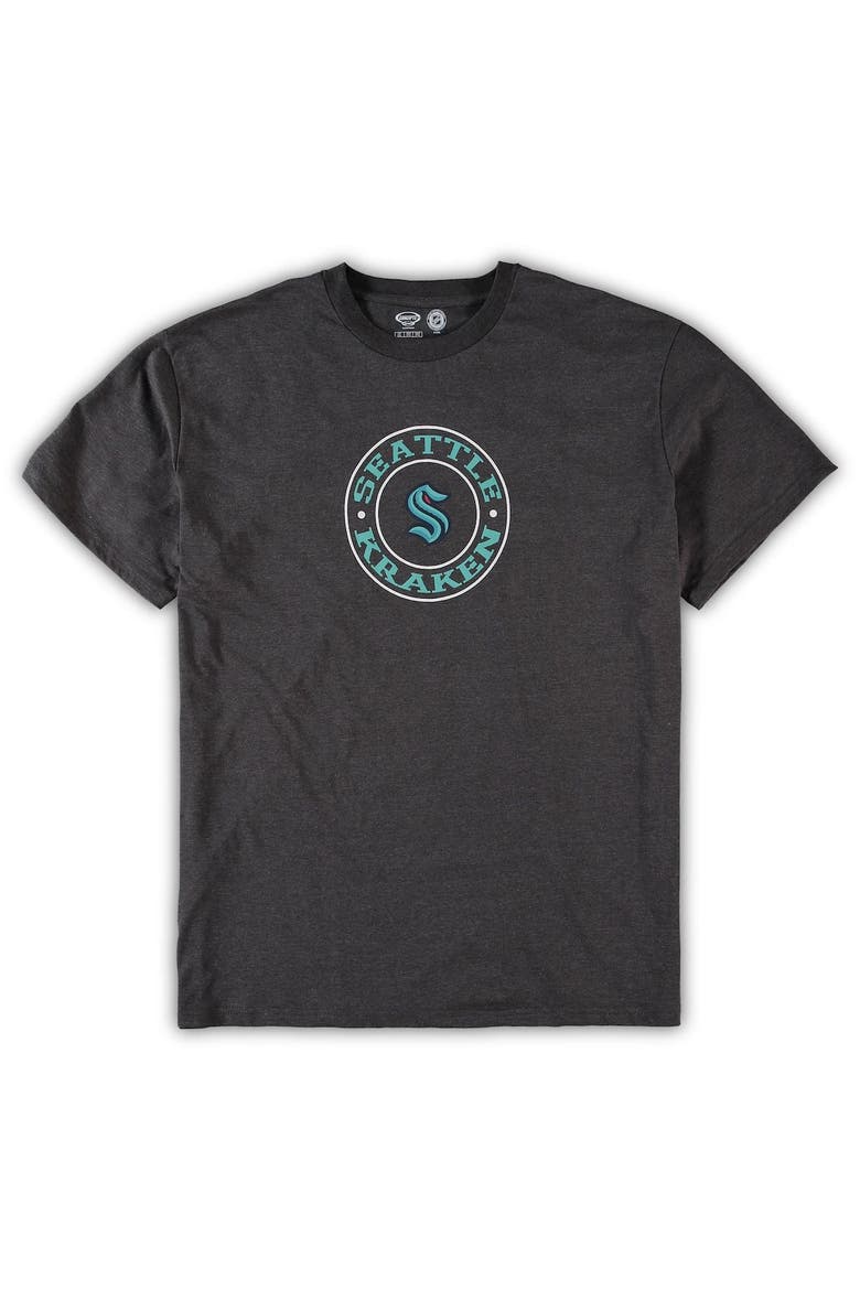 Men's Concepts Sport Deep Sea Blue/Heathered Charcoal Seattle Kraken Big & Tall T-Shirt & Shorts Sleep Set, Alternate, color, Navy