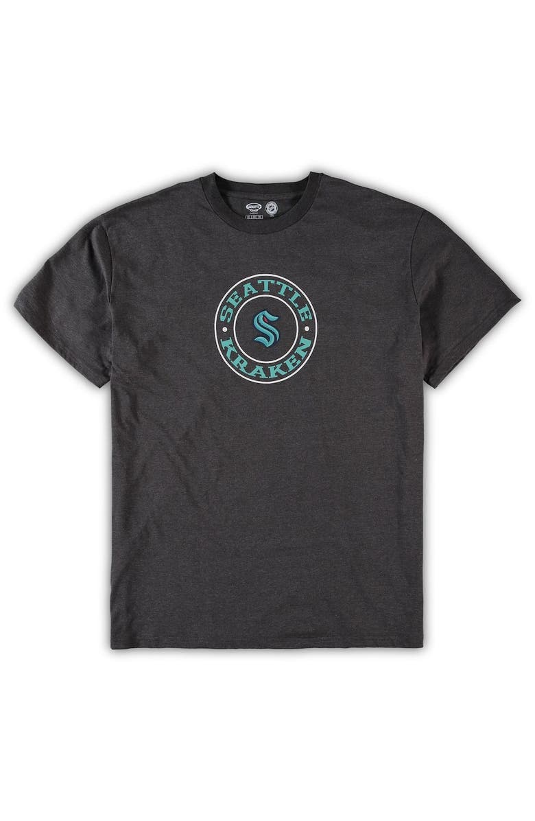 CONCEPTS SPORT Men's Concepts Sport Deep Sea Blue/Heathered Charcoal Seattle Kraken Big & Tall T-Shirt & Shorts Sleep Set, Alternate, color, Navy