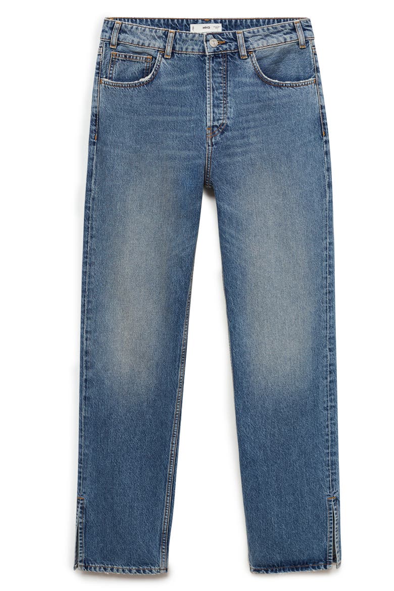 Straight Leg Jeans, Alternate, color, DARK BLUE
