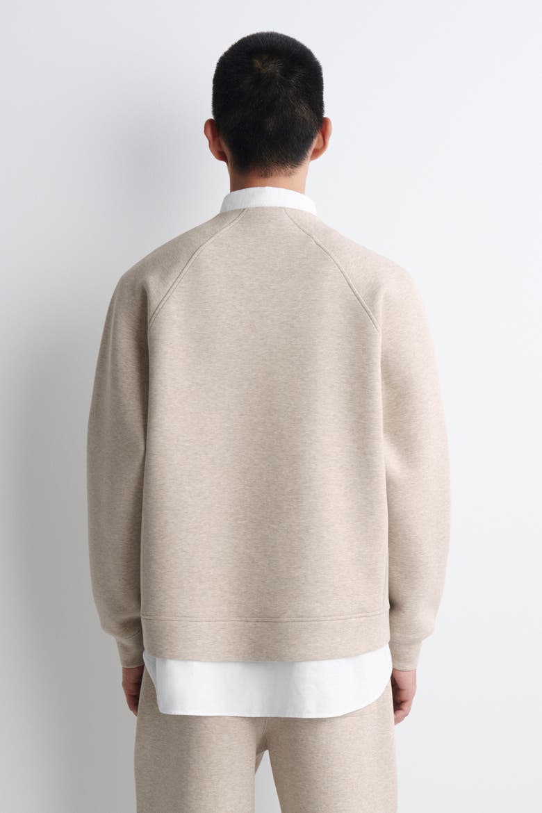 Relaxed Henley Top, Alternate, color, BEIGE MÉLANGE