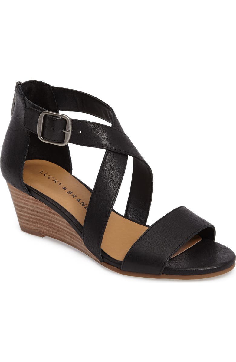 Lucky Brand Jenley Wedge Sandal, Main, color,